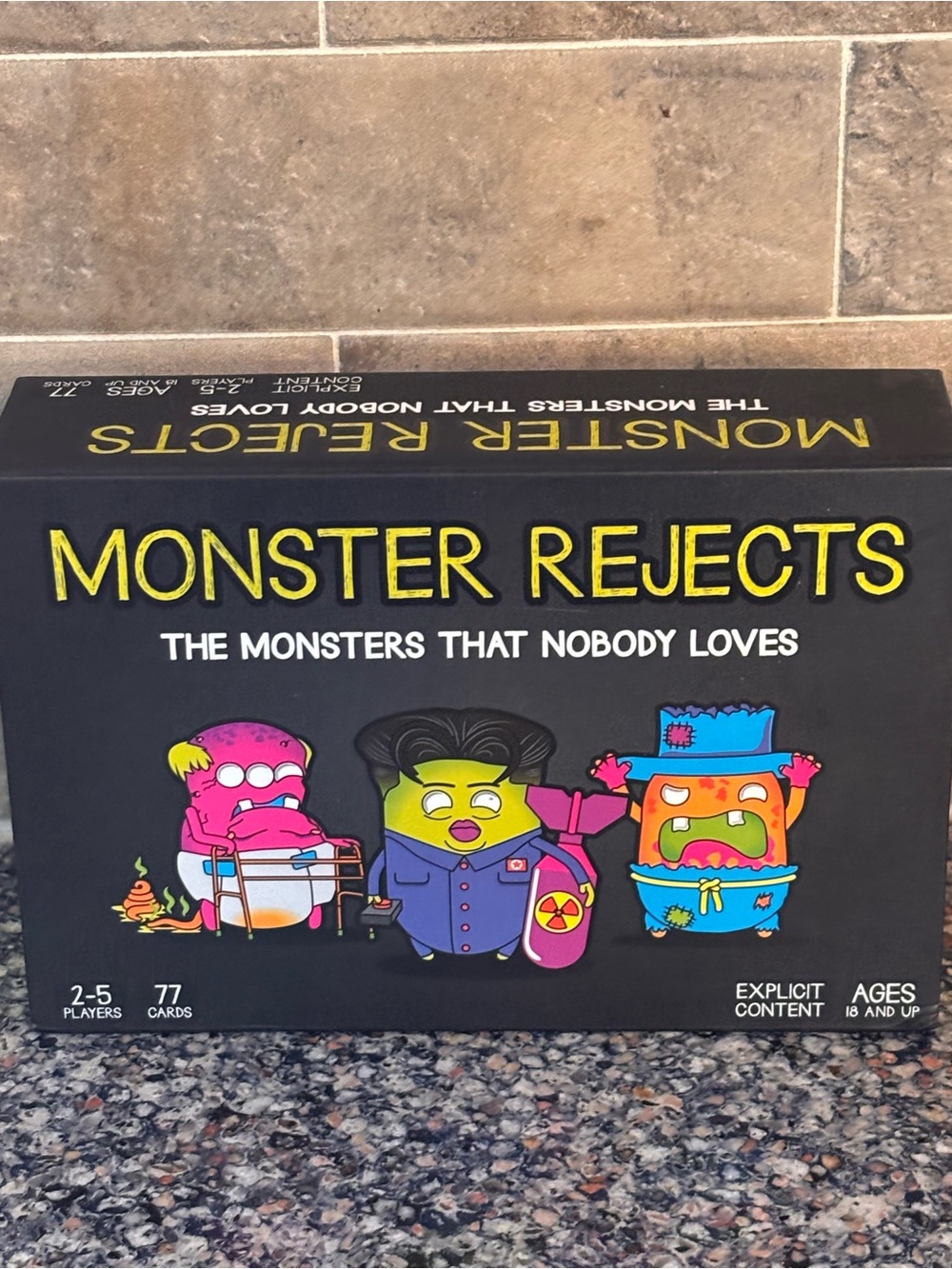 Monster Rejects Card Game - Black Box with Colorful Characters